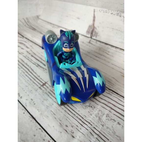 Pj Masks Cat Boy Blue Turbo Blast Racer Car And Figure - Picture 1 of 8
